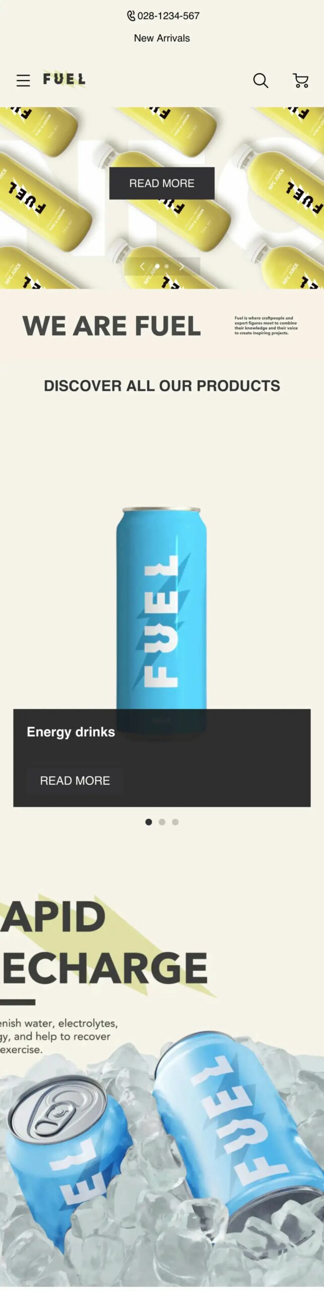 模板推薦 | 年輕跳躍的FUEL 主題，多角度展示、動(dòng)效視覺(jué)一絕！