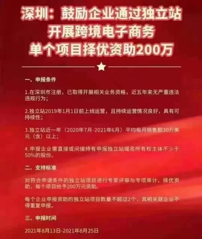 深圳出手應(yīng)對亞馬遜“封號潮”，獨(dú)立站賣家最高補(bǔ)貼200萬！